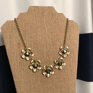 Gold floral necklace